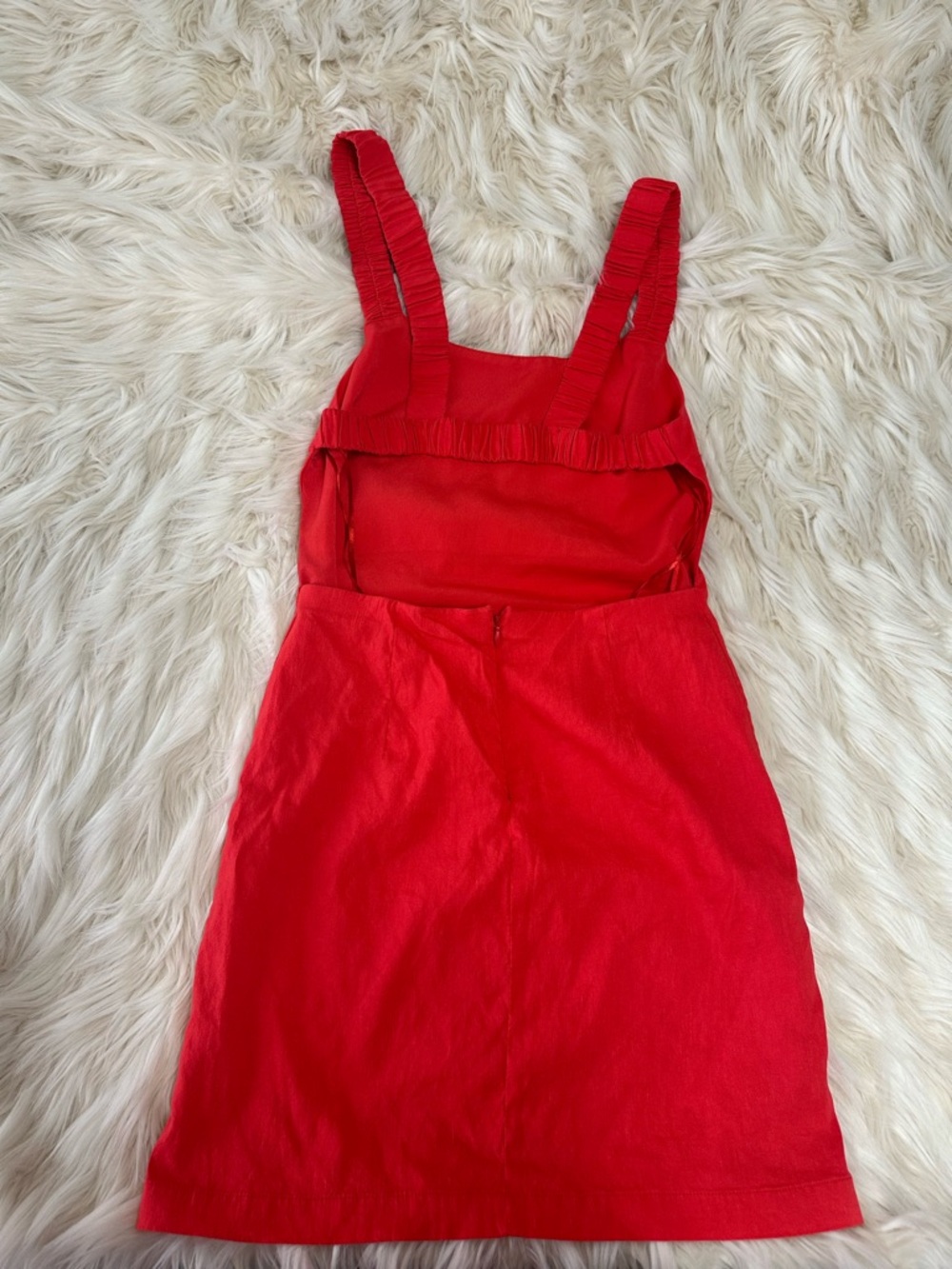ZARA Red Mini Dress Size Small | Sleeveless Strappy | Minimalist Chic - Picture 4 of 11